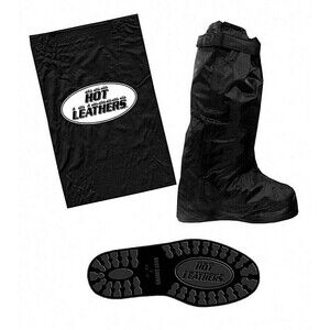 Hot Leathers Boot Covers Black Rain Gear Waterproof Motorcycle NWT Size 7.5 / 8